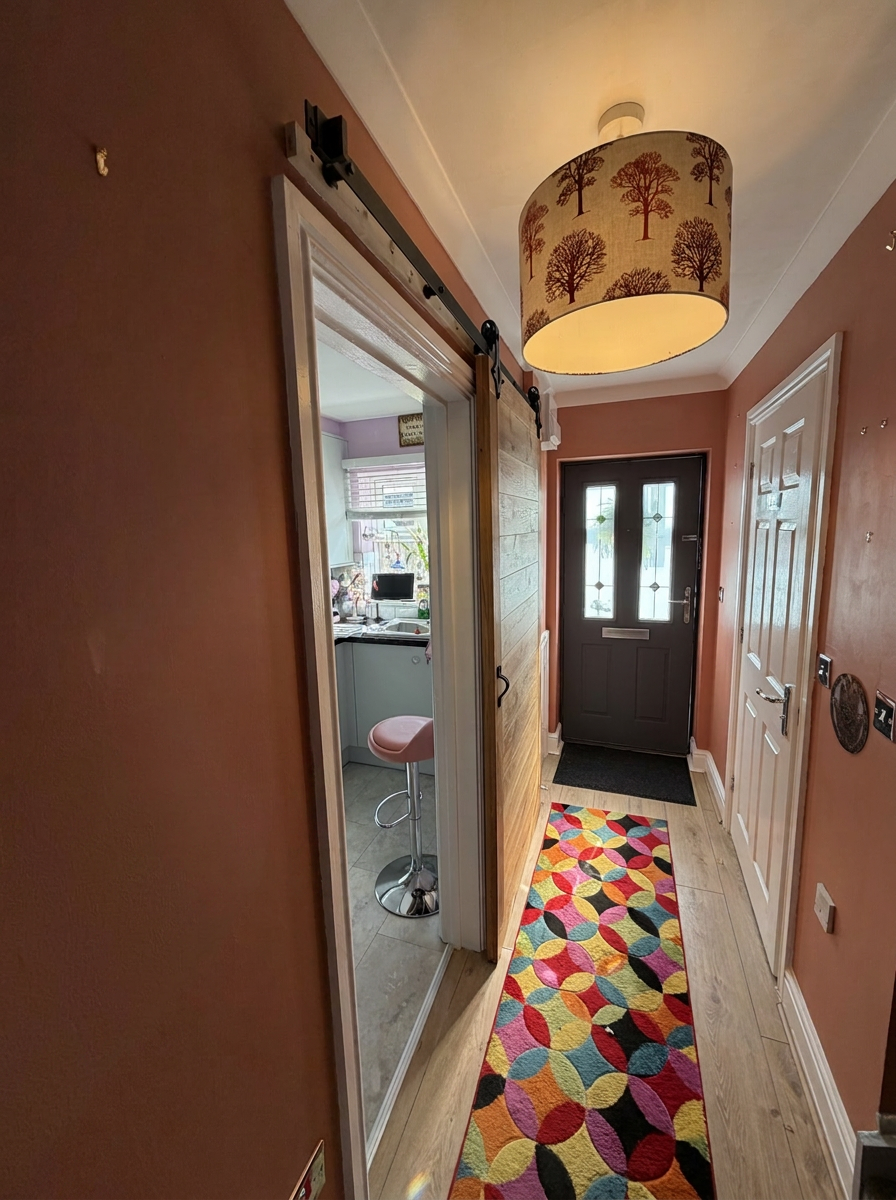 Sliding Oak Door